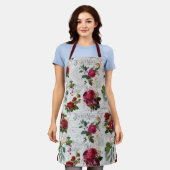 ヴィンテージクリスマスバラジョユーノールエフエメラ エプロン (着用した状態)