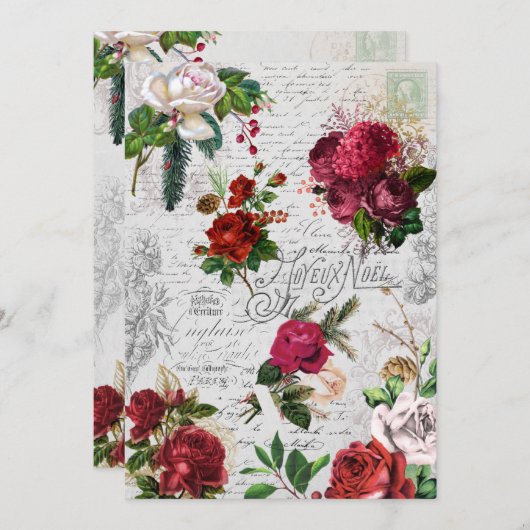 ヴィンテージクリスマスバラジョユーノールエフエメラ シーズンカード