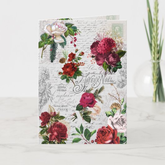 ヴィンテージクリスマスバラジョユーノールエフエメラ シーズンカード (正面)