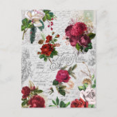 ヴィンテージクリスマスバラジョユーノールエフエメラ シーズンポストカード (正面)