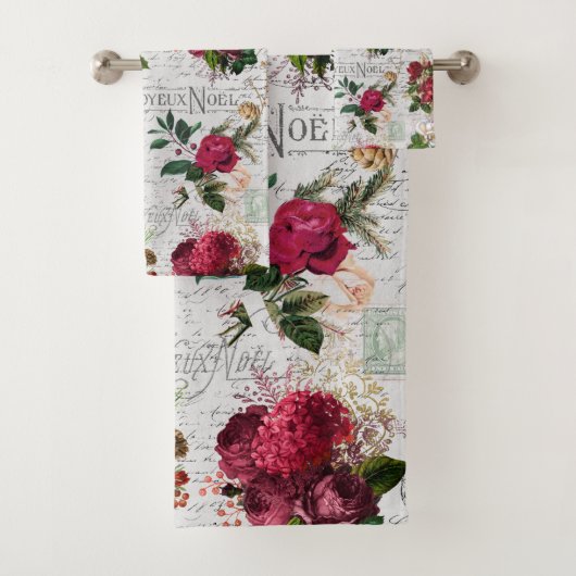 ヴィンテージクリスマスバラジョユーノールエフエメラ バスタオルセット (インサイチュ)