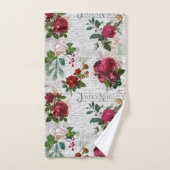 ヴィンテージクリスマスバラジョユーノールエフエメラ バスタオルセット (ハンドタオル)