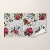 ヴィンテージクリスマスバラジョユーノールエフエメラ バスタオルセット (ハンドタオル)