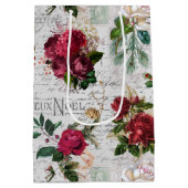 ヴィンテージクリスマスバラジョユーノールエフエメラ ミディアムペーパーバッグ (裏面)