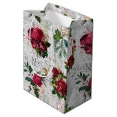 ヴィンテージクリスマスバラジョユーノールエフエメラ ミディアムペーパーバッグ (裏面アングル)