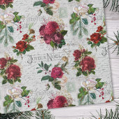 ヴィンテージクリスマスバラジョユーノールエフエメラ ラッピングペーパー