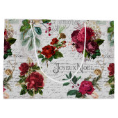 ヴィンテージクリスマスバラジョユーノールエフエメラ ラージペーパーバッグ (裏面)