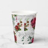 ヴィンテージクリスマスバラジョユーノールエフエメラ 紙コップ (右)