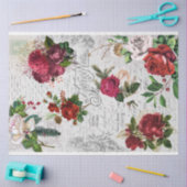 ヴィンテージクリスマスバラジョユーノールエフエメラ 薄葉紙 (クラフト)