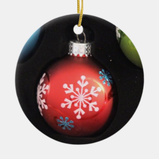 ヴィンテージクリスマスバルブオーナメント セラミックオーナメント (正面)