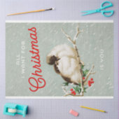 ヴィンテージクリスマスバーズオンブランチ 薄葉紙 (クラフト)