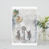 ヴィンテージクリスマスバーズスクラップブック紙 (スタンド正面)