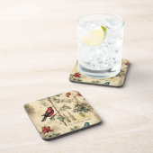 ヴィンテージクリスマスバーズホリーベリー コースター (右側)