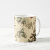 ヴィンテージクリスマスバーズホリーベリー コーヒーマグカップ (正面右)