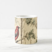 ヴィンテージクリスマスバーズホリーベリー コーヒーマグカップ (中央)