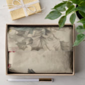 ヴィンテージクリスマスバーズホリーベリー 薄葉紙 (ギフト)