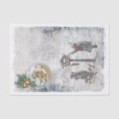 ヴィンテージクリスマスバードの工芸 薄葉紙 (正面)