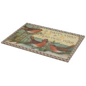 ヴィンテージクリスマスバード カッティングボード (角)