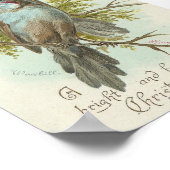 ヴィンテージクリスマスバード ポスター (角)