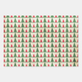 ヴィンテージクリスマスパターントリオ ラッピングペーパーシート (正面2)