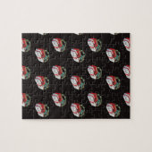 ヴィンテージクリスマスパターン包まれたプレゼント ジグソーパズル (横)