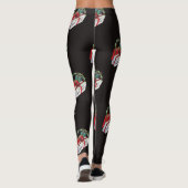 ヴィンテージクリスマスパターン包まれたプレゼント レギンス (裏面)