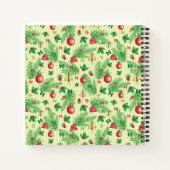 ヴィンテージクリスマスパターン ノートブック (裏面)