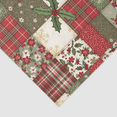 ヴィンテージクリスマスパッチワーク 薄葉紙 (詳細)