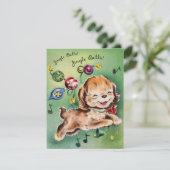 ヴィンテージクリスマスパピーの歌 シーズンカード (スタンド正面)