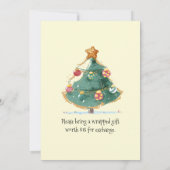 ヴィンテージクリスマスパーソナライズされたパーティの招待状 招待状 (裏面)