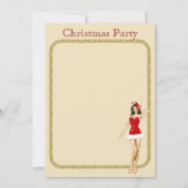 ヴィンテージクリスマスパーティの招待状 招待状 (裏面)