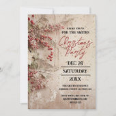 ヴィンテージクリスマスパーティー 招待状 (正面)