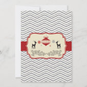 ヴィンテージクリスマスパーティ招待状 招待状 (裏面)