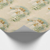 ヴィンテージクリスマスビクトリアンエンジェルカスタムズ ラッピングペーパー (角)