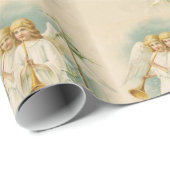 ヴィンテージクリスマスビクトリアンエンジェルカスタムズ ラッピングペーパー (ロールコーナー)