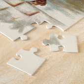 ヴィンテージクリスマスビクトリアンサンニコラスの屋根 ジグソーパズル (側面)