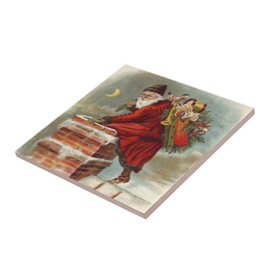 ヴィンテージクリスマスビクトリアンサンニコラスの屋根 タイル (側面)