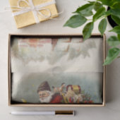 ヴィンテージクリスマスビクトリアンサンニコラスの屋根 薄葉紙 (ギフト)