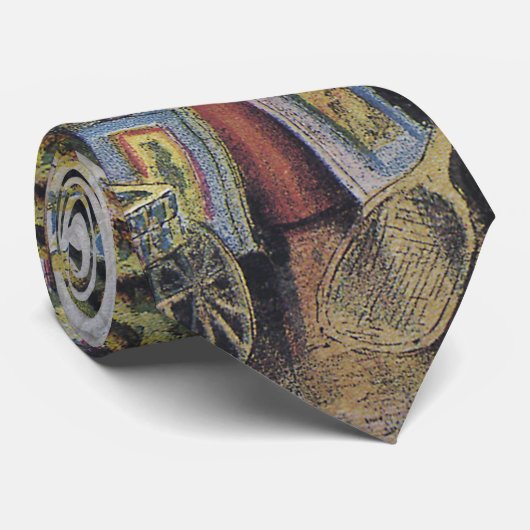 ヴィンテージクリスマスビクトリアンファミリーツのまわりにリー ネクタイ (ロール)