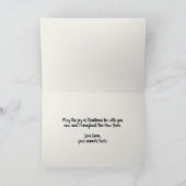 ヴィンテージクリスマスビクトリアン家族 カード (内部)