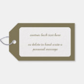 ヴィンテージクリスマスビクトリアン、エンジェルとツリー ギフトタグ (裏面横)