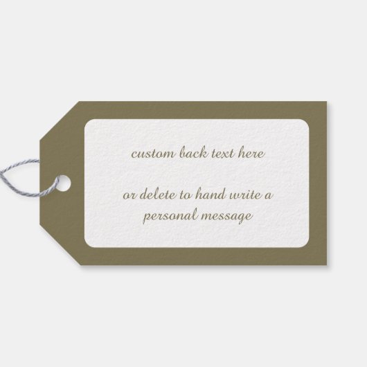 ヴィンテージクリスマスビクトリアン、エンジェルとツリー ギフトタグ (裏面横)