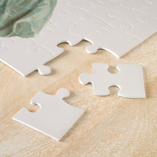 ヴィンテージクリスマスビクトリアン、エンジェルとツリー ジグソーパズル (側面)