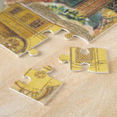 ヴィンテージクリスマスビクトリアン、エンジェルとツリー ジグソーパズル (側面)