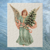 ヴィンテージクリスマスビクトリアン、エンジェルとツリー ジグソーパズル