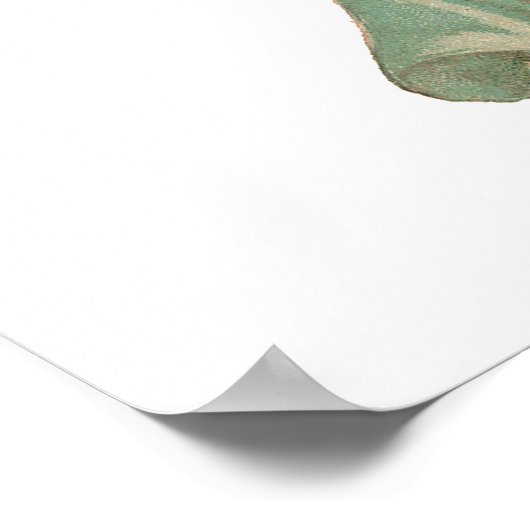 ヴィンテージクリスマスビクトリアン、エンジェルとツリー ポスター (角)