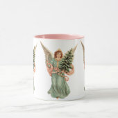 ヴィンテージクリスマスビクトリアン、エンジェルとツリー マグカップ (中央)