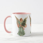 ヴィンテージクリスマスビクトリアン、エンジェルとツリー マグカップ (左)