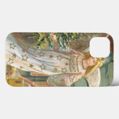 ヴィンテージクリスマスビクトリアン、エンジェルとツリー Case-Mate iPhoneケース (裏面 (横))