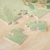 ヴィンテージクリスマスビクトリアン、エンジェルとベビーイエス ジグソーパズル (側面)